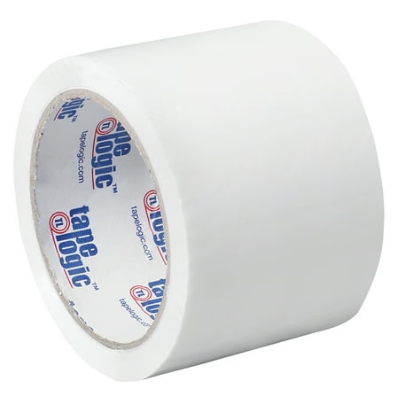 Tape Logic Carton Sealing Tape,3x55 yd.,White,PK24 T90522W