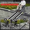 thumbnail image 3 of 7FT Telescopic Wheelchair Ramp, 600 LBS Heavy Duty Capacity, Adjustable Non-Slip Aluminum Mobility Ramp, Portable Foldable Handicap Access Ramp for Home Steps, Stairs, Doorways, Indoor Outdoor Use, 3 of 7