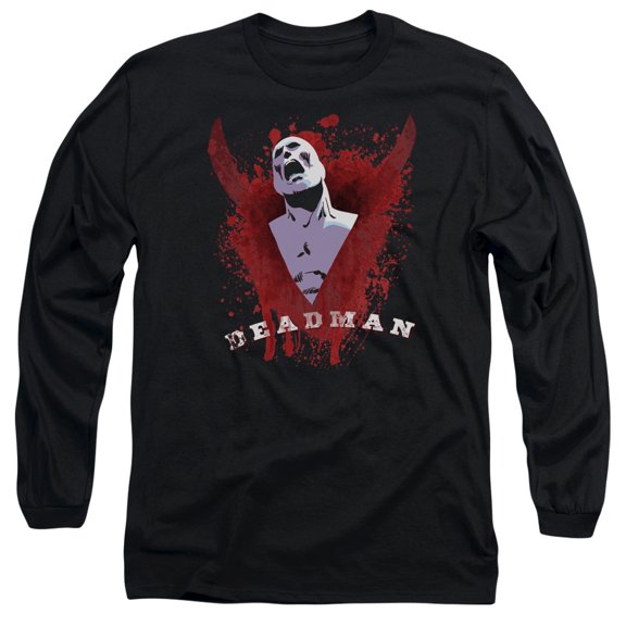 JLA Justice League Possession Long Sleeve Adult 18/1 T-Shirt Black
