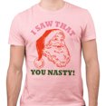 thumbnail image 2 of Santa I Saw That You Nasty Shirt Unisex X-Large Pink, 2 of 5