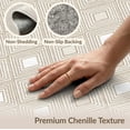 thumbnail image 6 of ODIKA Beige Abstract Busy Neutral Balanced Grid Geometric Print Large Pet Friendly & Kids Safe Play for Playroom, Bedroom, Reading Nook, 6 of 7