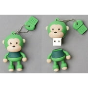 USB Flash Memory Drive(stick/pen/thumb) 16GB Green "Monkey"