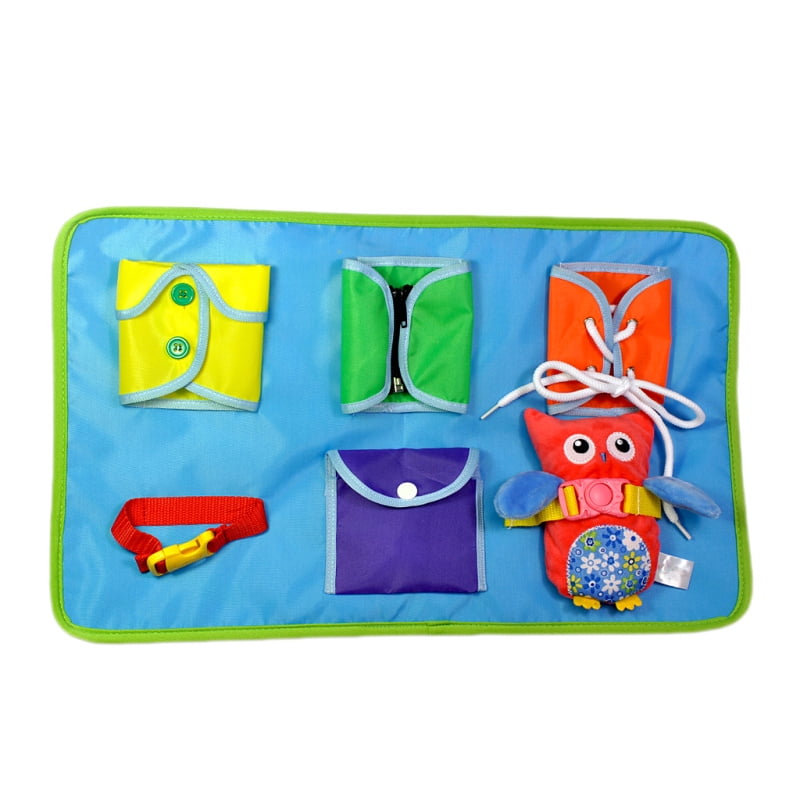 Learn to Dress Board Early Learning Basic Life Skills Toys & Color Matching 