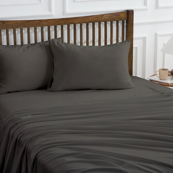 Hitime 4 Pieces Microfiber Queen Sheet Set, Deep Pocket Fit 16", Breathable Super Soft Luxury Hotel Style Home Decor Queen Size Sheet Set, Gift for Women, Men