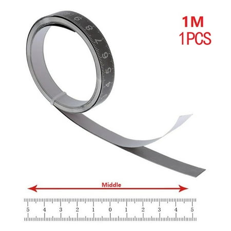 

Stainless Steel Ruler Tape Wood Plastic Metal Glass Adhesive Ruler Tape Woodwork Tool 1m Dual