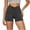 A Gray, variant on Crazy Yoga Crazy Yoga Biker Shorts Women Shorts Athletic Shorts for Women Women’S Fashion Solid Color Seamless Yoga Shorts Gray M