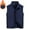 Dark Blue, variant on Dxzfnsa Men's Sleeveless Warm Vests Mens Stand Collar Solid Color Vest Coats Loose Fleece Thick Zipper Up Jackets Winter Vests with Pockets