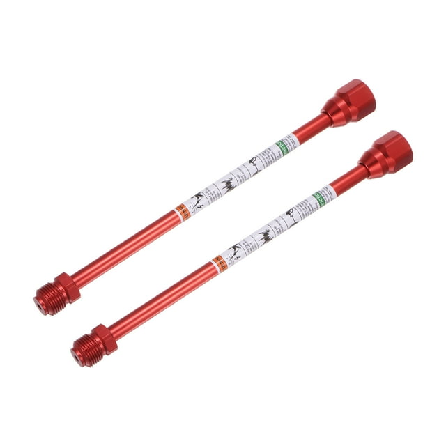 2 piezas 12"/30cm varilla de extensión para pistola de pulverización de pintura sin aire color rojo