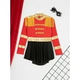 thumbnail image 4 of YUUMIN Kids Ringmaster Tailcoat Dress-up Long Sleeve Tassel Drum Majorette Formal Dress Red 12, 4 of 7