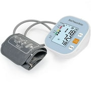 Blood Pressure Monitor, Automatic BP Machine with Large Backlit Display Accurate for 2 Users with Arm Cuff & Storage Bag, Blue