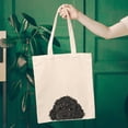 thumbnail image 5 of WIRESTER 14.17 x 12.2 inches Cotton Tote Bag Reusable Grocery Shopping Cloth Bags - Animal Black Toy Poodle Dog, 5 of 7