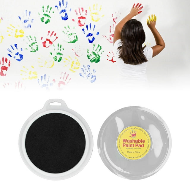 Pad Washable Ink Pad Round Craft Ink Pads Kids DIY Graffiti Fingerprint Ink Pad Stamp for Wood Fabric Scrapbook
