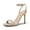 GOLD, variant on Women’s High Stilettos Open Square Toe Ankle Strap Heels Sexy Comfort Strappy Dress Shoes Wedding Bridal Pumps Sandals