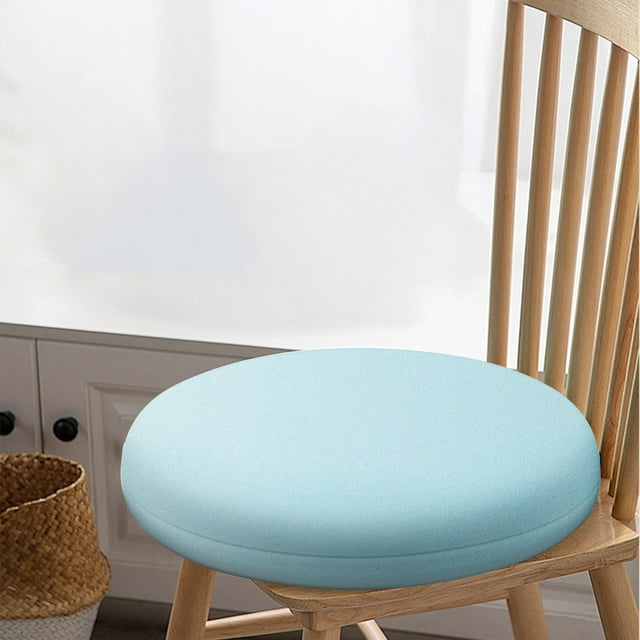 TIMIFIS Coussin de Siège Rond en Coton Tricoté Mousse à Mémoire de Forme - Inspiré Printemps/été - Motif Style Vintage Classique - Coussin de Chaise de Bureau Extérieur