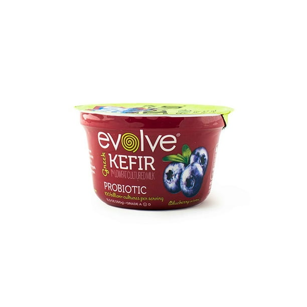 Evolve Kefir Blueberry Spoonable Greek Probiotic Yogurt 5 3 Oz Walmart Com Walmart Com