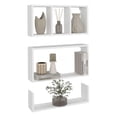 thumbnail image 6 of Modern Floating Shelves Set of 3, White Wall Mounted Shelves for Living Room, Bedroom, Office Decor and Storage, Space Saving Display Shelves, 6 of 7