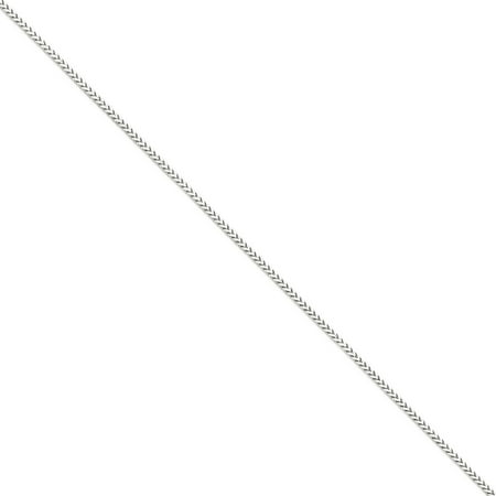 14K White Gold 2mm Wide Franco Chain Necklace