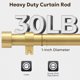 thumbnail image 3 of Barra de Cortina Zeerobee Ajustable 81-122 cm Oro Cepillado, 3 of 8