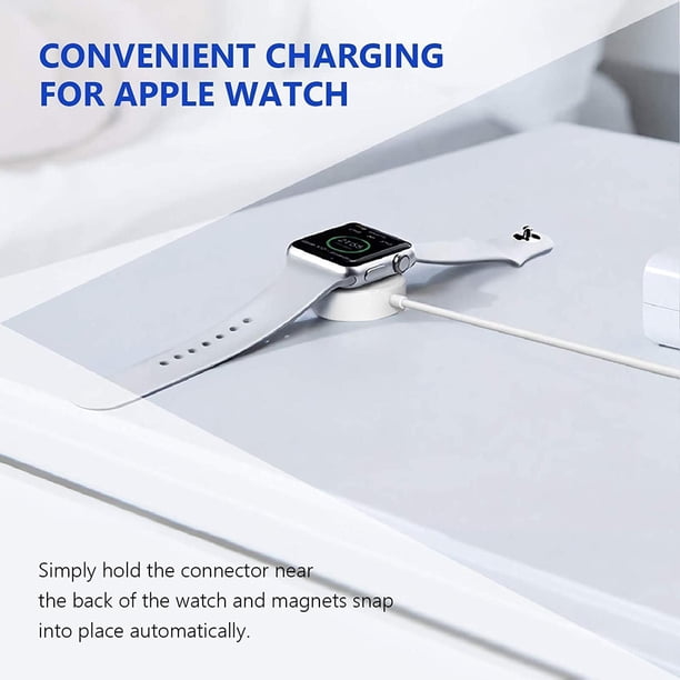 Cargador de reloj Cable de carga magnético Cargador inteligente portátil para Apple Watch FLhrweasw Nuevo