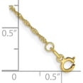 thumbnail image 4 of Solid 10k Yellow Gold 1.3mm Singapore Chain - 24", 4 of 6