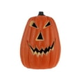 thumbnail image 2 of HOMEMAXS - Lámpara LED decorativa brillante con forma de calavera de calabaza para Halloween (1 unidad, naranja), 2 of 7