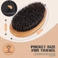 thumbnail image 4 of Cepillo 360 Wave con cerdas suaves de jabalí para hombres, cepillo curvo para barba y cabello para peinar., 4 of 5
