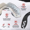 thumbnail image 3 of SAFEJAWZ Sports Mouth Guard, Dual Layer Adults and Junior Mouthguard with Case (Fangz, Adult (12+ Years)), 3 of 7