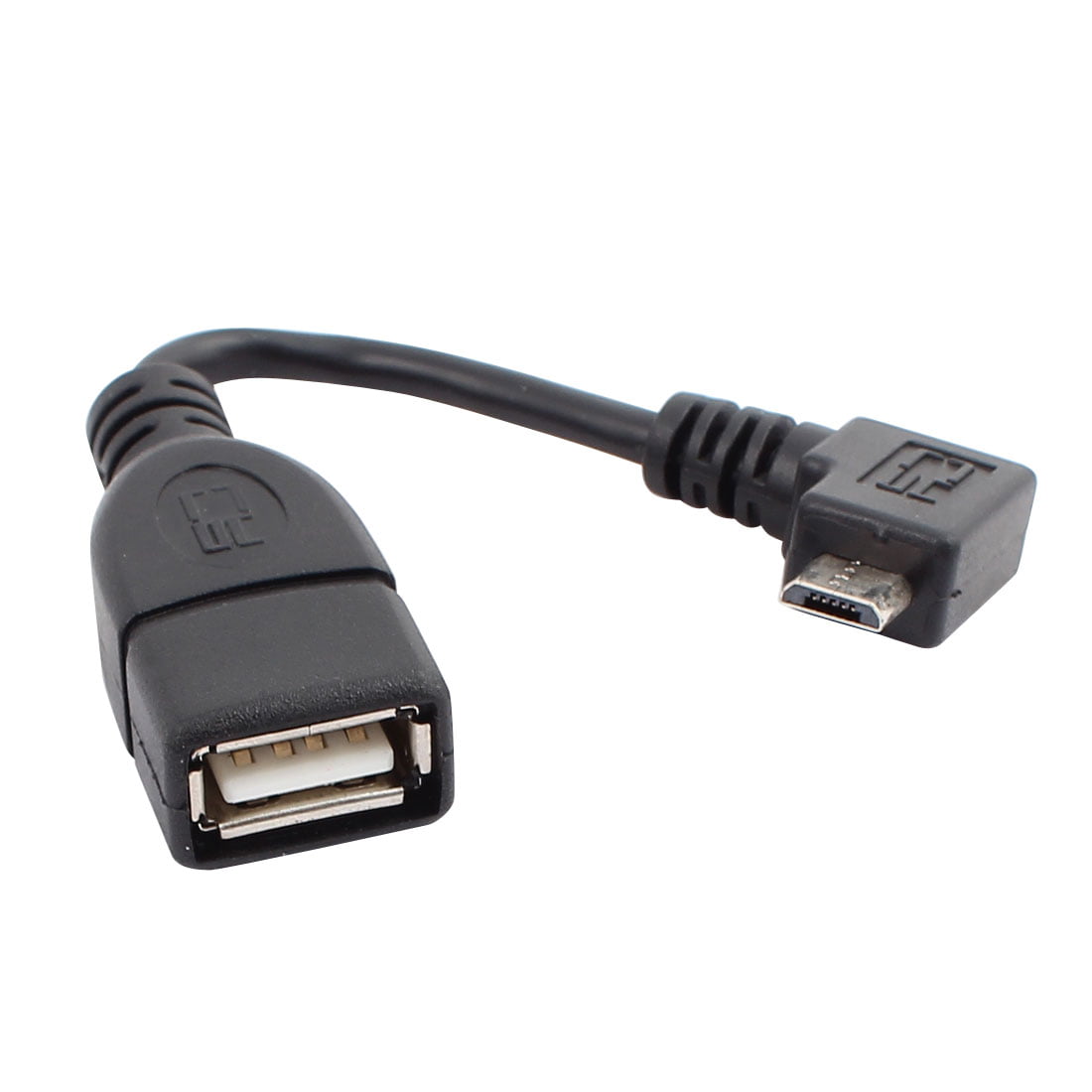 10pcs Mini 5 Pin USB Male Right Angle To USB 2.0 A Female OTG Host Adapter Cable 