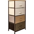 thumbnail image 1 of Mueble Buro Organizador Comoda 4 Cajones Tela Moderno Café, 1 of 6