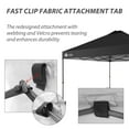 thumbnail image 3 of CROWN SHADES 10x10 Pop Up Canopy Patented Center Lock One Push Instant Outdoor Canopy Tent Black, 3 of 8