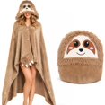 thumbnail image 5 of Womens Halloween Hoodies Halloween Cosplay Bat Cape Soft Wearable Blanket Hoodie for Women, 5 of 6