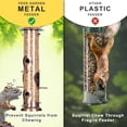 thumbnail image 6 of Metal Bird Feeders for Outdoors Hanging, 6-Port Tube BirdFeeders for Outside, Finch Feeders for Outside, Brushed Copper Finishing, Bird Feeder with Heavy Duty Metal Lid, Chew-Proof 1 Pack, 6 of 6