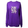 thumbnail image 4 of Adaptive Womens Back-Snap Fleece Screen-Printed Sweatshirt Top, 4 of 9
