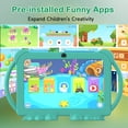 thumbnail image 2 of 7 Inch Kids Tablet Android Toddler Learning Tablet for Boys & Girls, 4GB RAM + 32GB ROM, WiFi BT, Dual Camera, Parental Control & Educational Games, Includes Protective Case, 2 of 7
