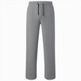 thumbnail image 5 of Boys Baggy Sweatpants Solid Color Casual Joggers Athletic Pants 5-16 Years Kids Open Bottom Straight Leg Fall Winter Pants Kids Pants Grey Sweatpants Size 13-14 Years, 5 of 5