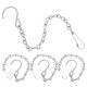 thumbnail image 4 of 4 cadenas colgantes de acero inoxidable con ganchos en forma de S para plantas, macetas, faroles y adornos plateados, 4 of 8