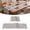 Gray, variant on MeyJey Table Runner and Placemats Set of 4, Washable Fabric Rectangle Dining Table Mats with Tassels for Dining Tables, Kitchen, Gray