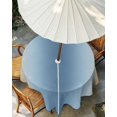 thumbnail image 3 of Light Blue Khaki Ombre Outdoor Tablecloth with Umbrella Hole, Modern Abstract Art Gradient Spillproof Waterproof Outdoor Table Cover, Patio Tablecloths for Party/Garden/Picnic, Round 60 inch, 3 of 9