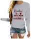 thumbnail image 4 of ICHUANYI Clearance Women's Printed Casual Loose Round Neck Long Sleeve T-shirt Tunic Tops Blouse ICHUANYI "ICHUANYI", 4 of 6