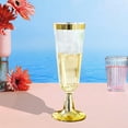 thumbnail image 7 of ACDANC 8Pcs Champagne Flutes Plastic 5 oz All-Around Functional Style Plastic Wine Glasses with Stem Martini Glasses for Party Wedding Family Mix1, 7 of 7