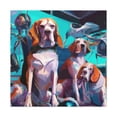 thumbnail image 1 of Beagle in Rococo Style - Canvas, 1 of 10