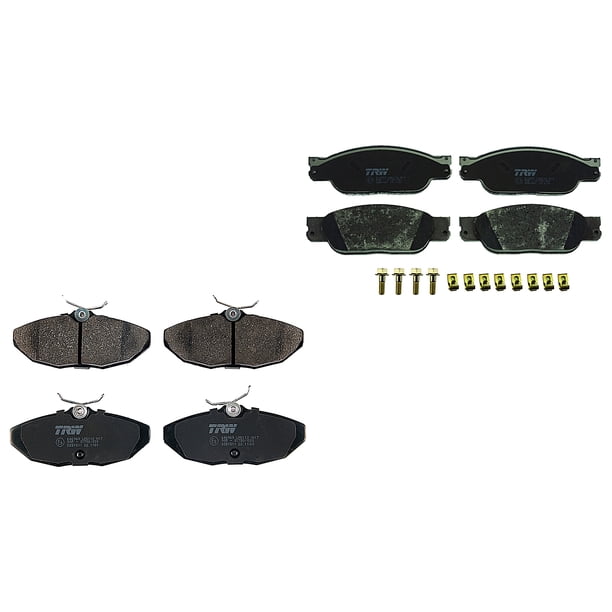 Set Balatas Bajos Metales TRW 1 Kit Completo Delantero y Trasero Bajos Metales 163.30 o 114.30 Milímetros 58.00 o 49.60 Milímetros 17.80 Milímetros