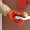 thumbnail image 3 of dajkiuy Silicone Cooking Gloves, Grilling Gloves, Heat Resistant Gloves BBQ Kitchen Silicone Oven Mitts, Long Waterproof Non-Slip Potholder for Barbecue, Cooking, Baking (1Pcs,Orange), 3 of 6