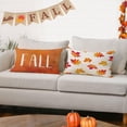 thumbnail image 3 of Set of 4 Fall Pillow Covers 12x20 Inch Hello Fall Thanksgiving Decor Throw Pillows Covers Pumpkins Autumn Leaves Decorative Home Outdoor Sofa Couch Pillow Cases for Fall Theme Decorations (12 by 20), 3 of 6