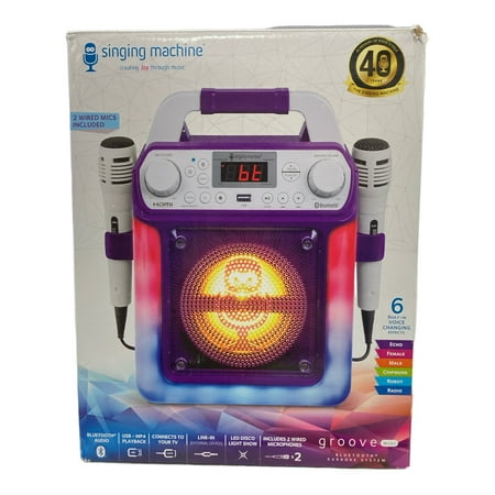 UPC: 0047237006627 | Singing Machine Kids SML654V HDMI Groove Mini Purple