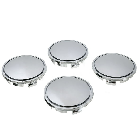 Acaige Set Of 4 Universal 65Mm Chrome Car Wheel Center Caps Tyre Rim Hub Cap Cover