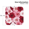 thumbnail image 3 of Kll Square Drink Coasters Set Of 4,Pu Leather Absorbent Coasters Set Decorative Coffee Cup Coasters Housewarming Gift For Home Decor-Rose, 3 of 9