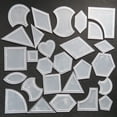 thumbnail image 4 of 27 Set Mixed Quilt Templates Reusable Stencil Patchwork Transparent Acrylic Pattern Stencil Patchwork Styling Quilting Sewing Supplies, 4 of 7