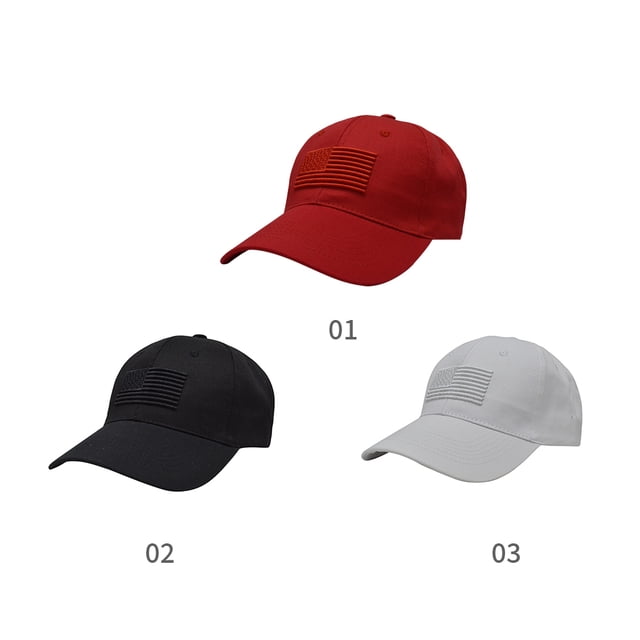 Baseball Hat Portable Stylish Fashionable Breathable Fashionable Flag Pattern Replacement Unisex Free Size Thermal Windproof Cap Black