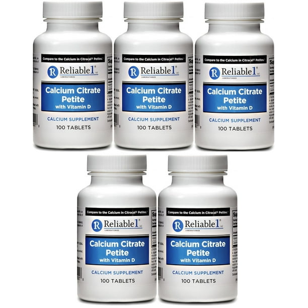 Calcium Citrate Petite 500 Caplets Generic for Citracal Petites with